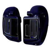 HR3 Zephyr Blue / Black Sunglo Vented Lower Fairing Kit For Harley Touring Models 2014-2023 (Fits water cooled models)